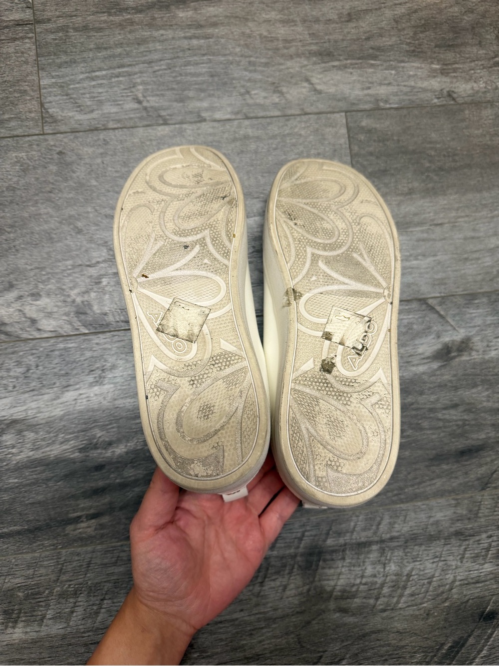 Women’s Aldo White Wildflower Sneakers Size 6.5 - Picture 5 of 5